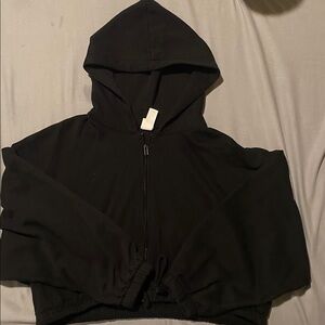 H&M Black Hoodie Sweatshirt